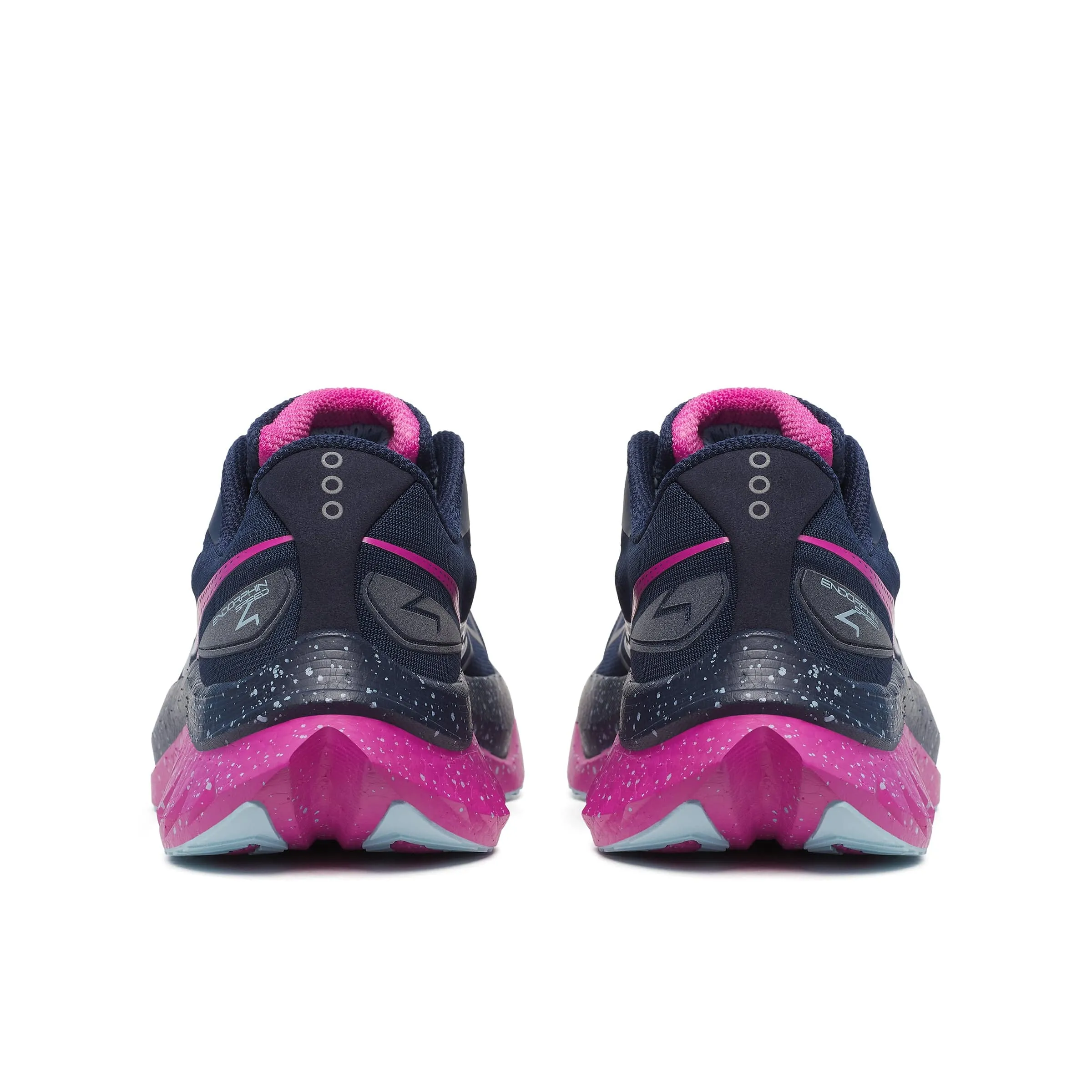 sports essentials Energy Return Design Saucony Women's Endorphin Speed 4 Running Shoes in Navy/Fuchsia SS25