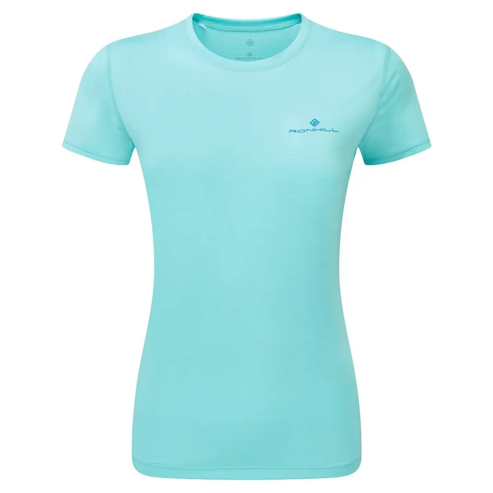 Performance Layer Comfy Casual Ronhill Women's Tech Short Sleeve Tee - Aquamint/El Blue
