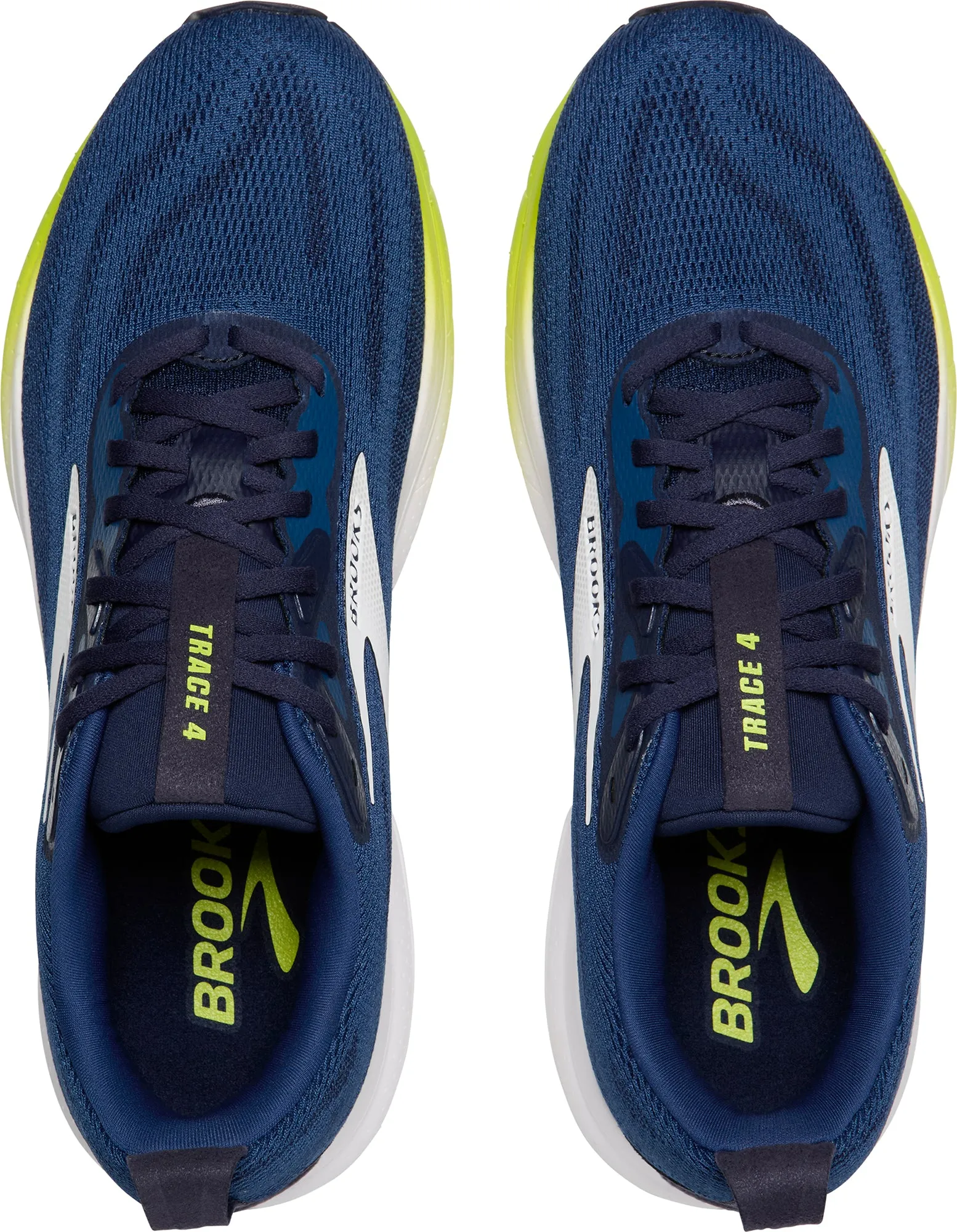 Brooks Trace 4 Mens Running Shoes - Blue Kinetic Fit Base sand