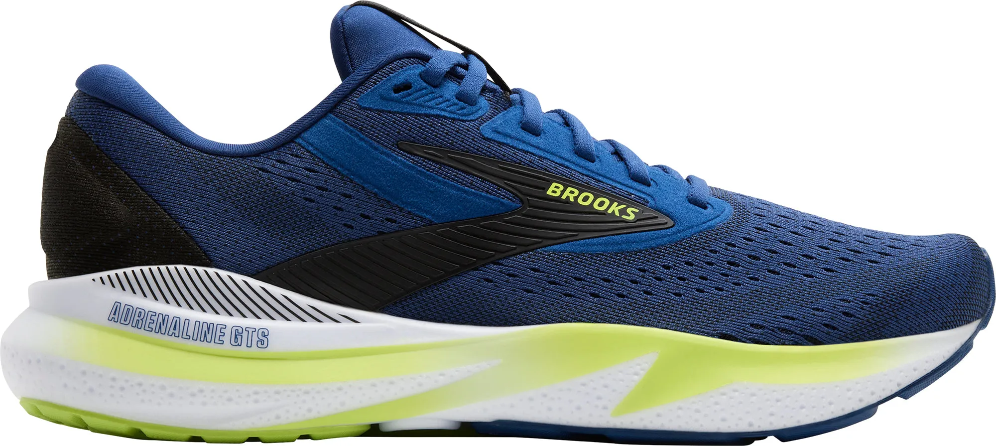 Brooks Adrenaline GTS 24 Mens Running Shoes - Blue Knit Fabric Construction HeelSupport