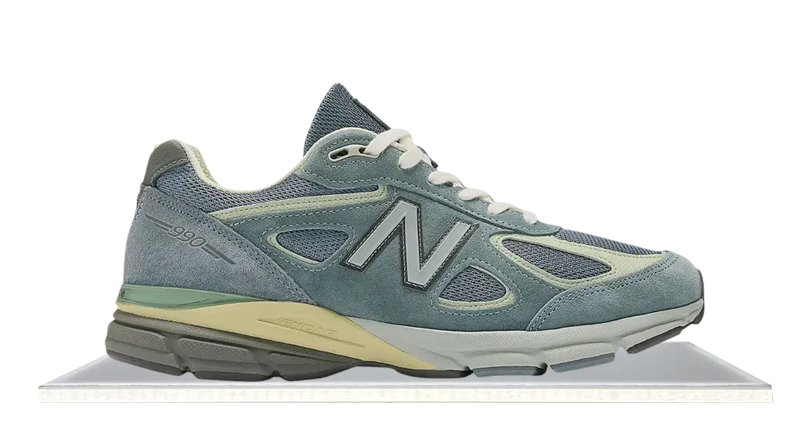 track shoes plantar fasciitis shoes New Balance 990v4 MiUSA Auralee Blue