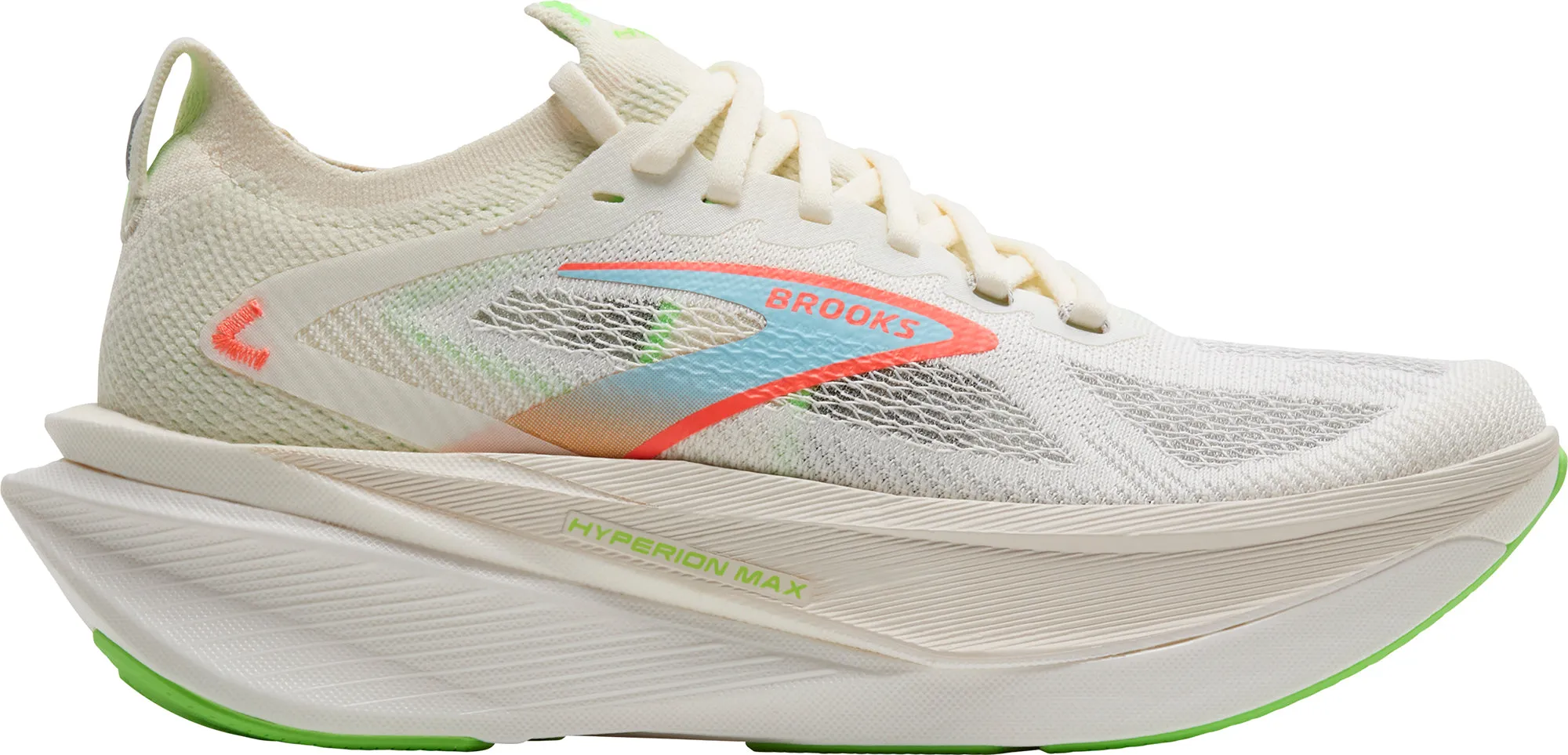 barefoot - running - style Cushioning Tech Brooks Hyperion Max 3 Womens Running Shoes - Cream