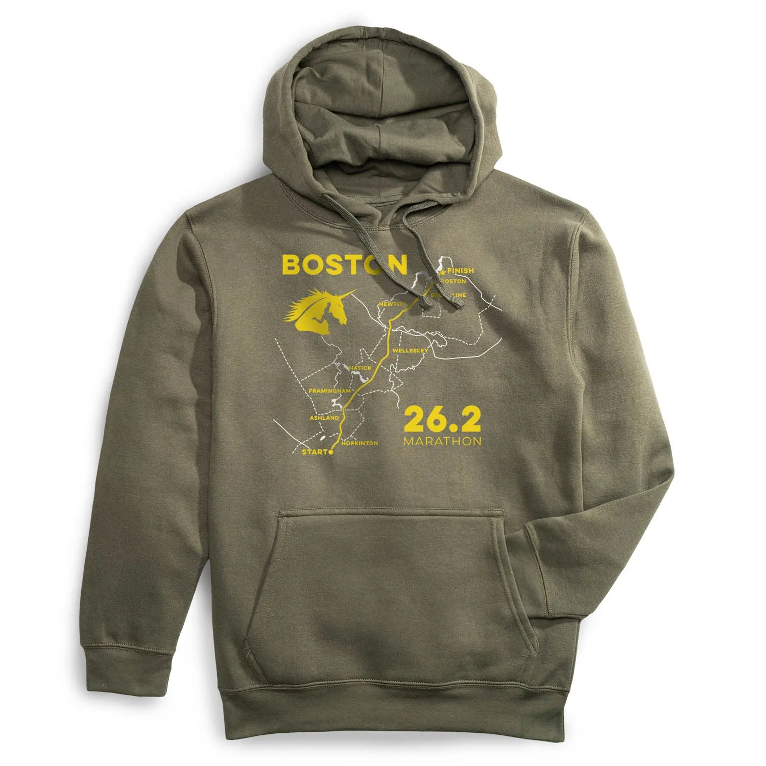Effortless Design Statement Fleece Hoodie - Boston Route