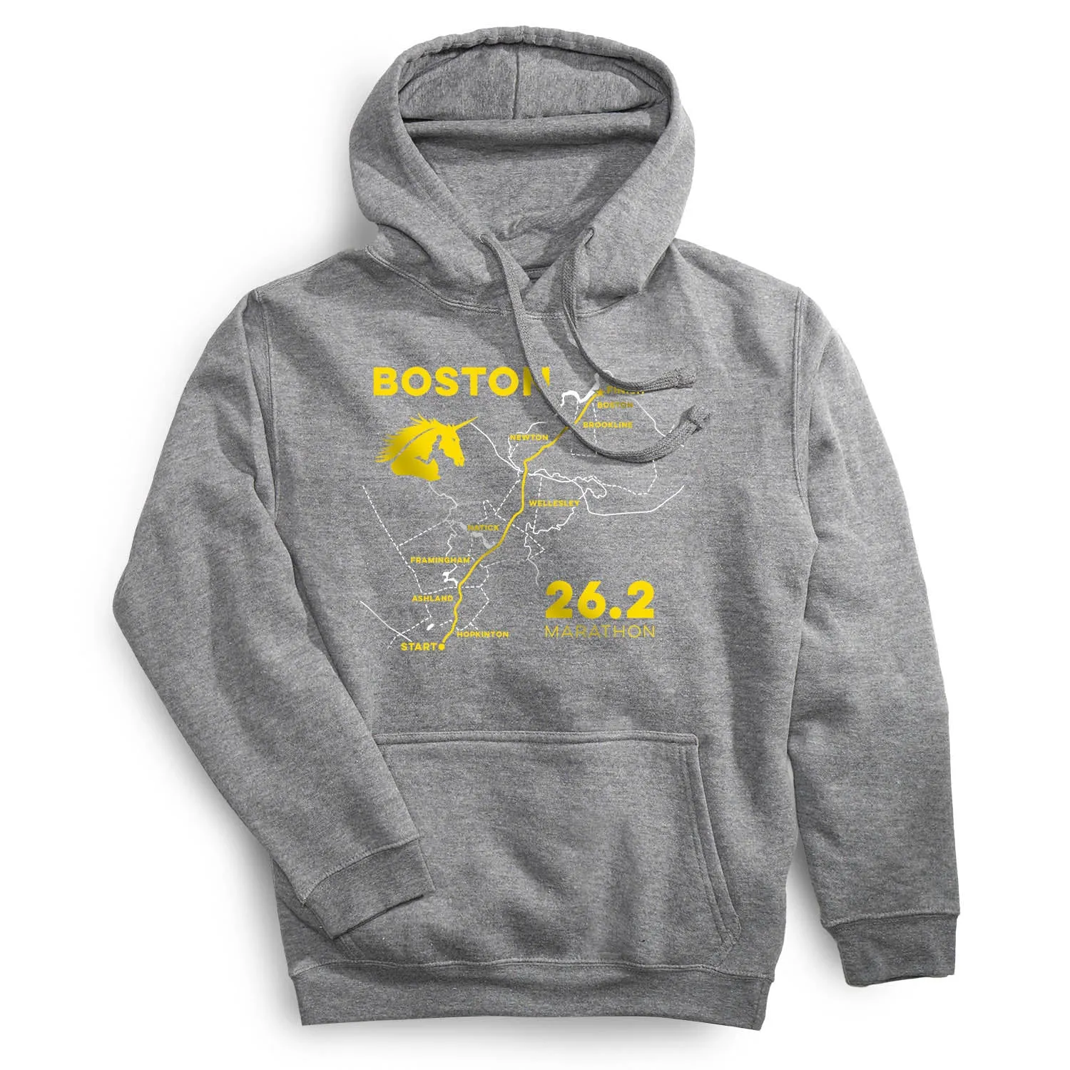 Comfortable Hoodie Statement Fleece Hoodie - Boston Route