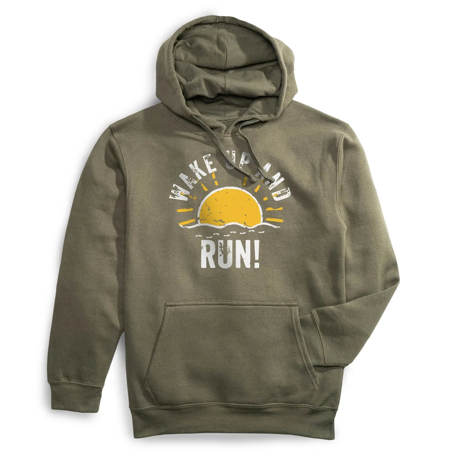 Coastal Chic Winter Fit Statement Fleece Hoodie -  Wake Up And Run