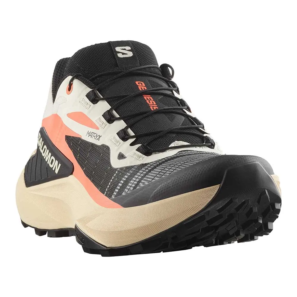 Rock protection plate Women's Genesis Trail Running Shoe- Fusion Coral/Tender Peach/Black - Regular (B)