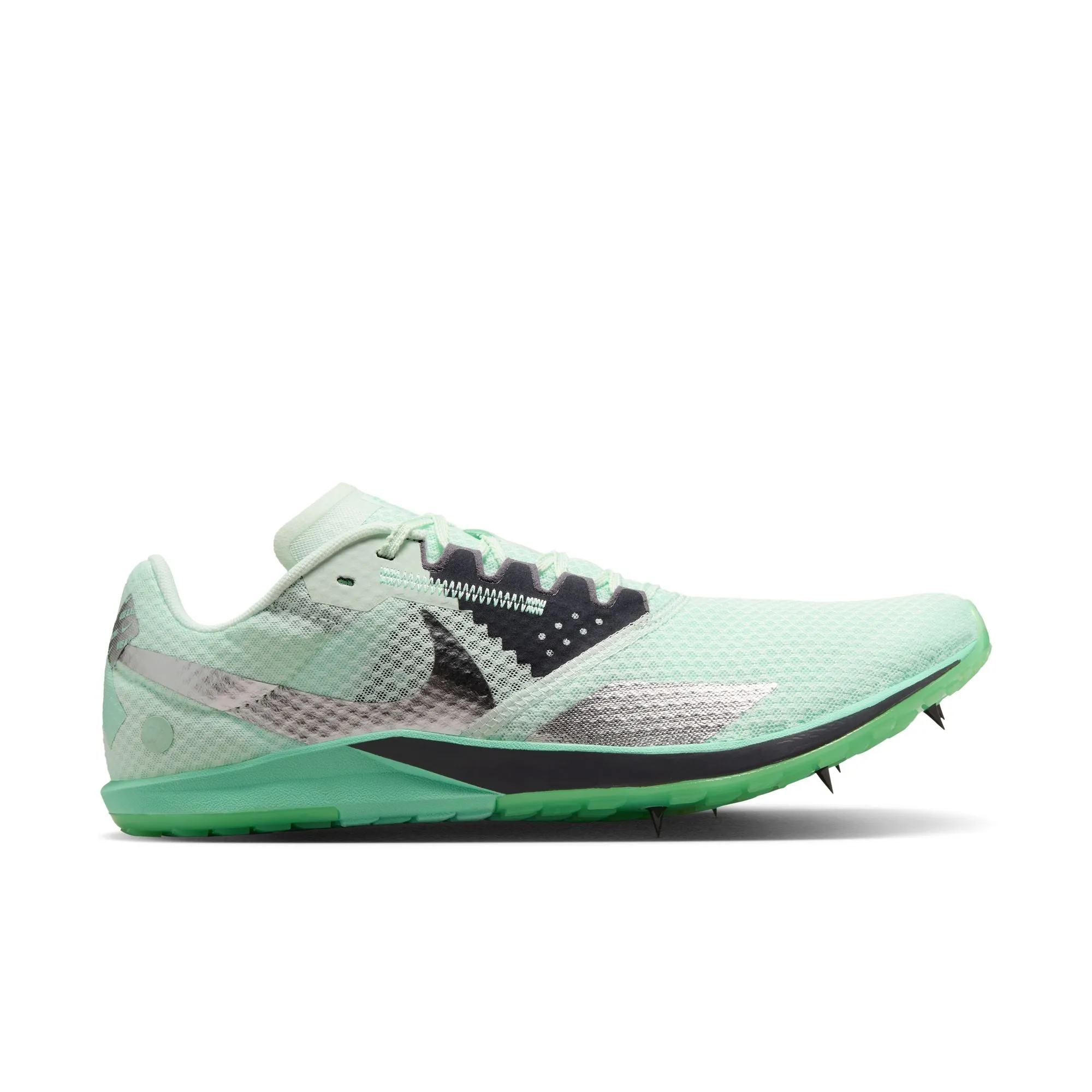 Unisex Zoom Rival XC 6 (300 - Barley Green/metallic Silver-Green Glow) running in wet tracks shoes