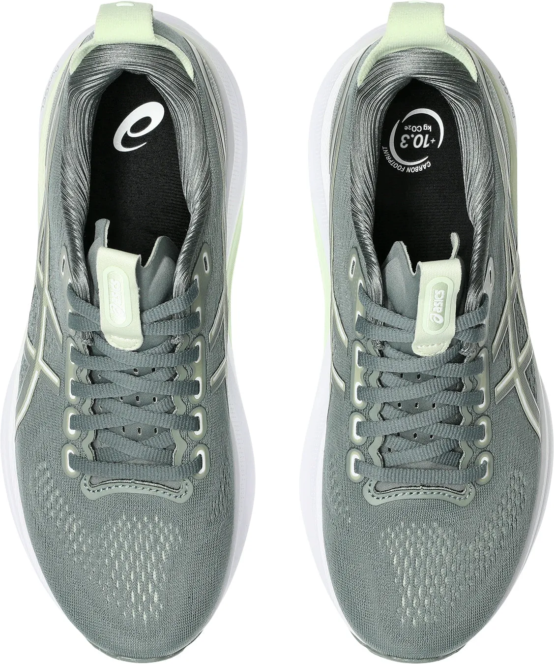 Asics Gel Kayano 32 Womens Running Shoes - Green plantar fasciitis shoes Oxygenated Midsole Foam