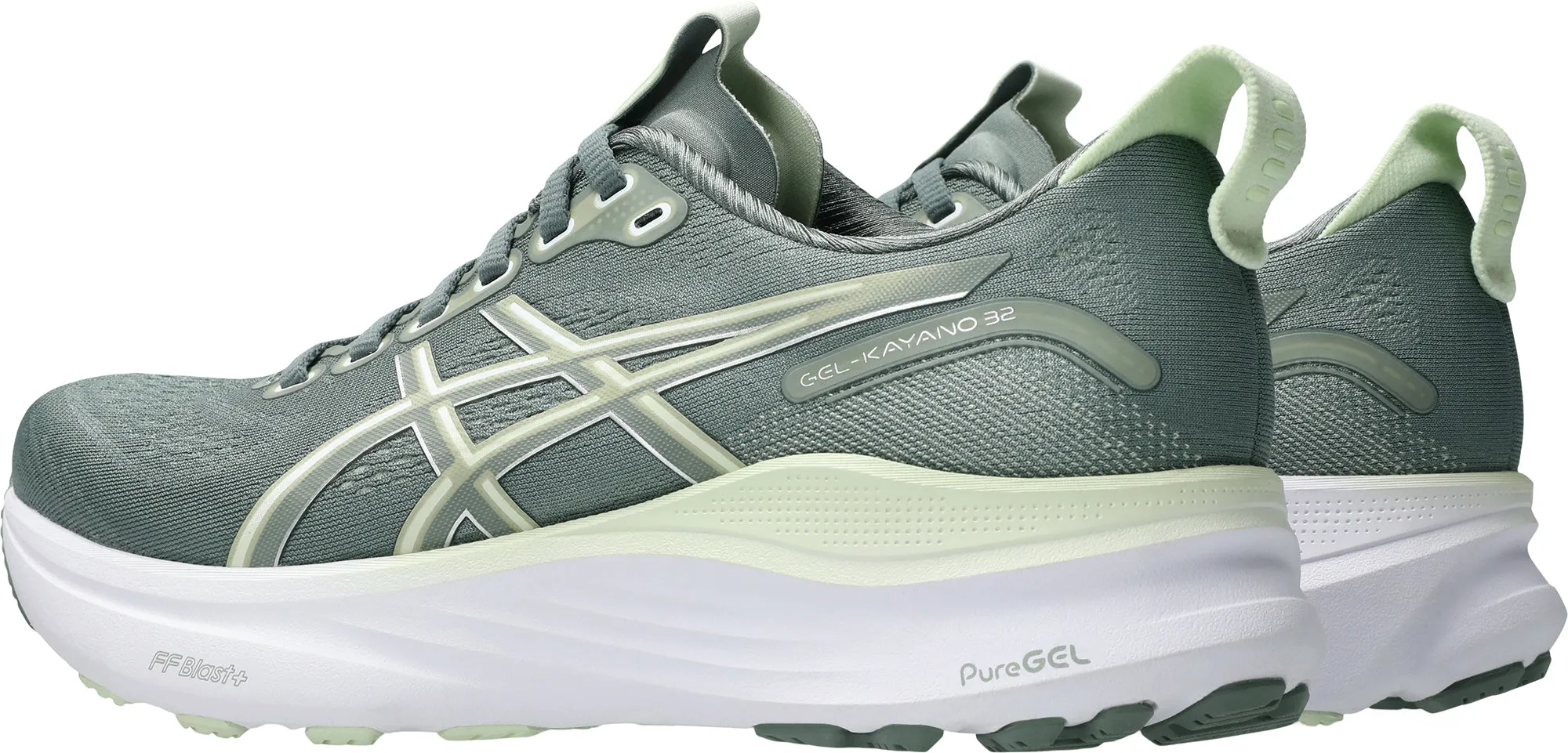 Hiking race - day shoe preparedness Asics Gel Kayano 32 Womens Running Shoes - Green