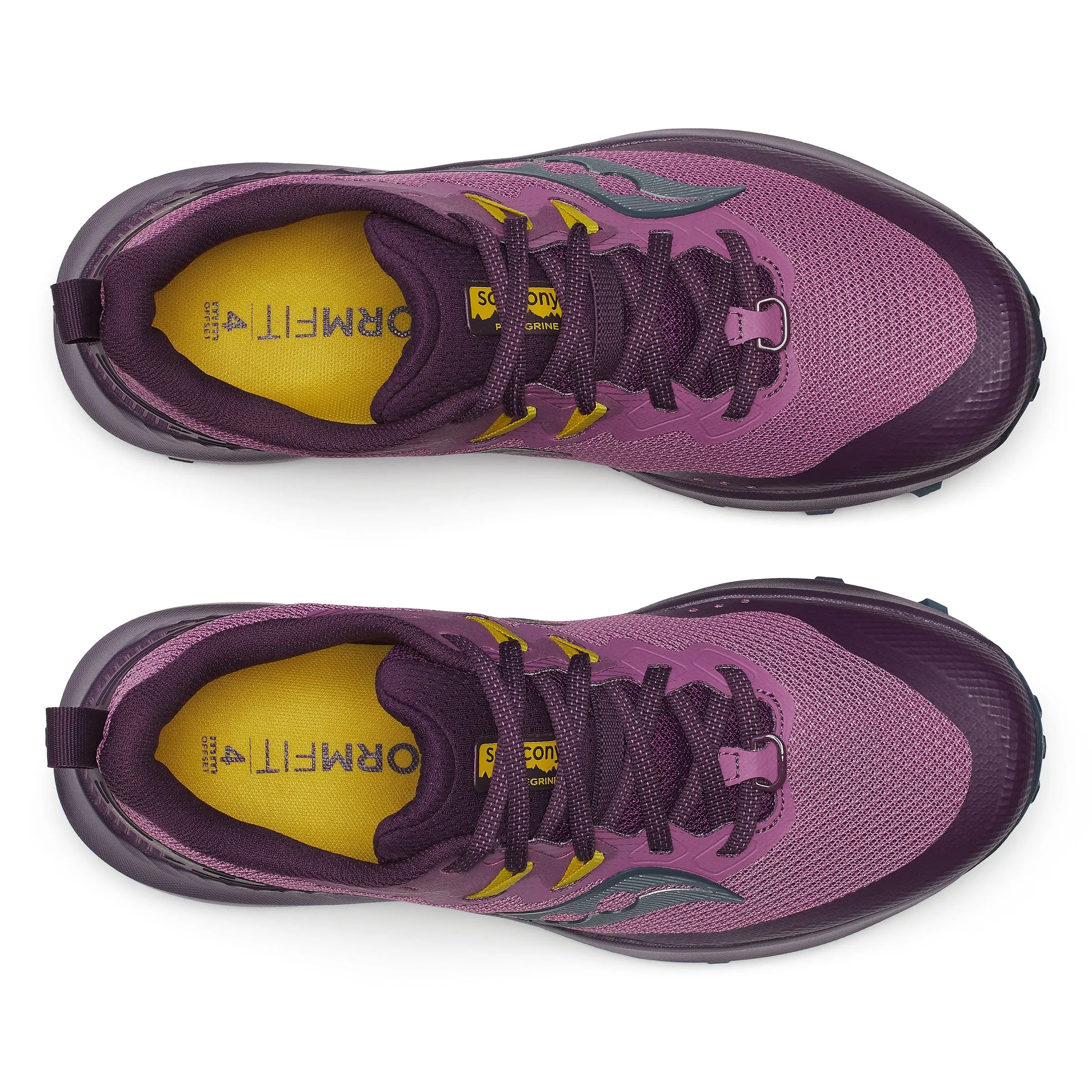 Saucony Women's Peregrine 14 Trail Running Shoes in Plum/Eggplant SS24 occasional - use shoes