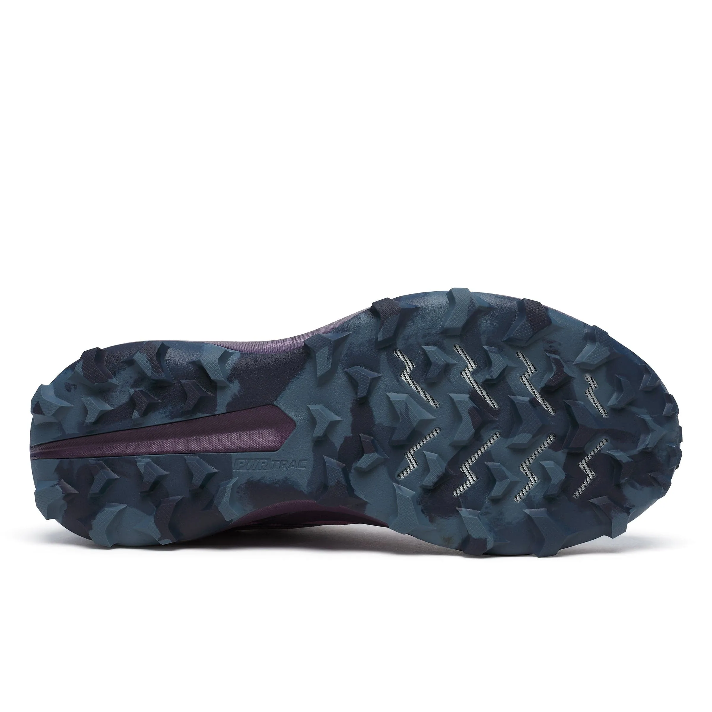 jogging shoe equivalent Flexible Outsole Pattern Saucony Women's Peregrine 14 Trail Running Shoes in Plum/Eggplant SS24