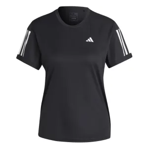 adidas Own The Run Short Sleeve Women's Running Tee - Black UltraSoftBrushedInterior