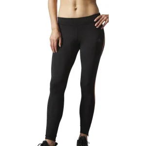 Light and Breathable Freedom Fit adidas Response Womens Long Running Tights - Black