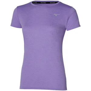 Anti Shrinkage Treatment Mizuno Impulse Core Women's Running Short Sleeve Tee - Paisley Purple