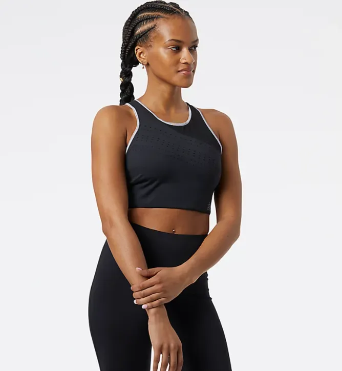 high intensity conflict Adaptation - quick New Balance | Q SPEED Shape Shield Crop Bra | Women's | Black