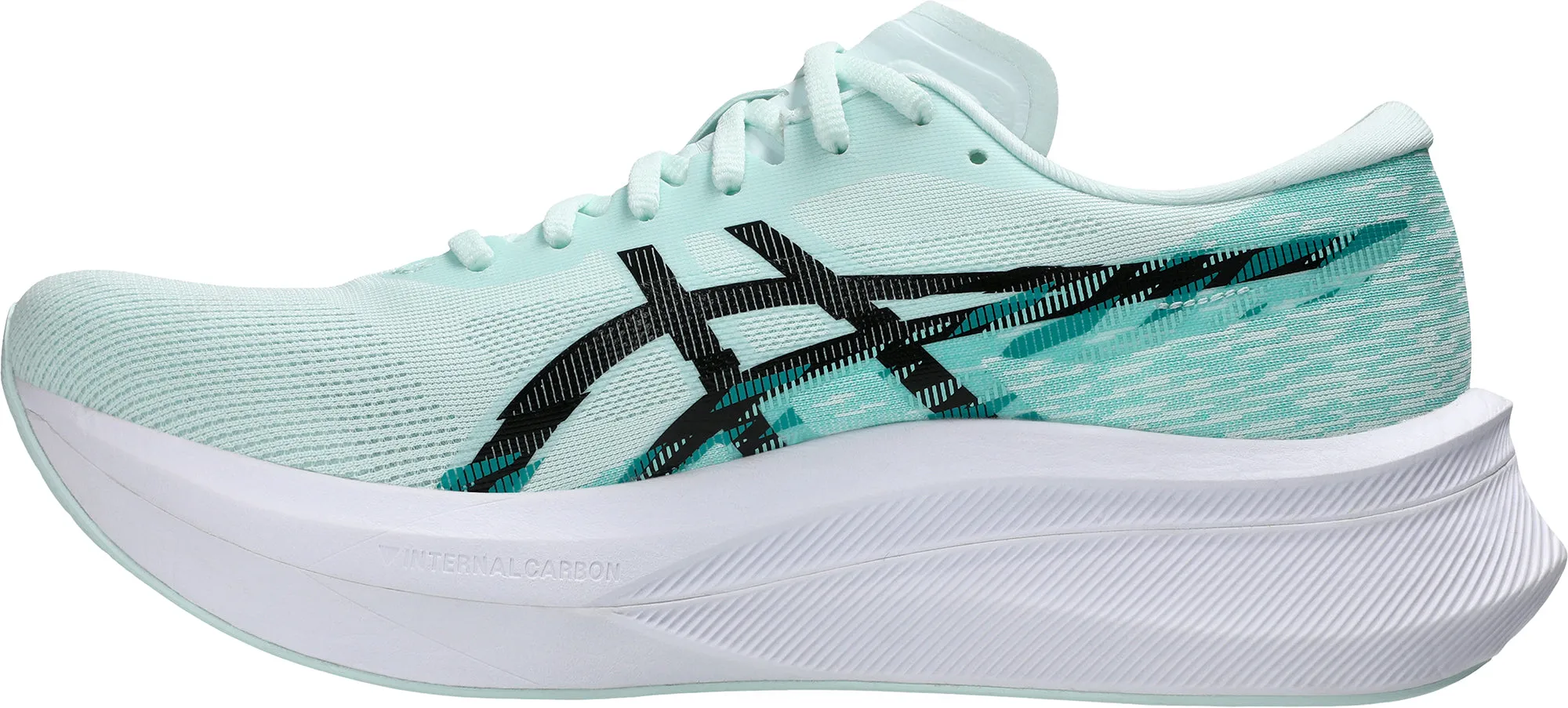 Rockered Outsole EVAComfort Asics Magic Speed 4 Mens Running Shoes - Green