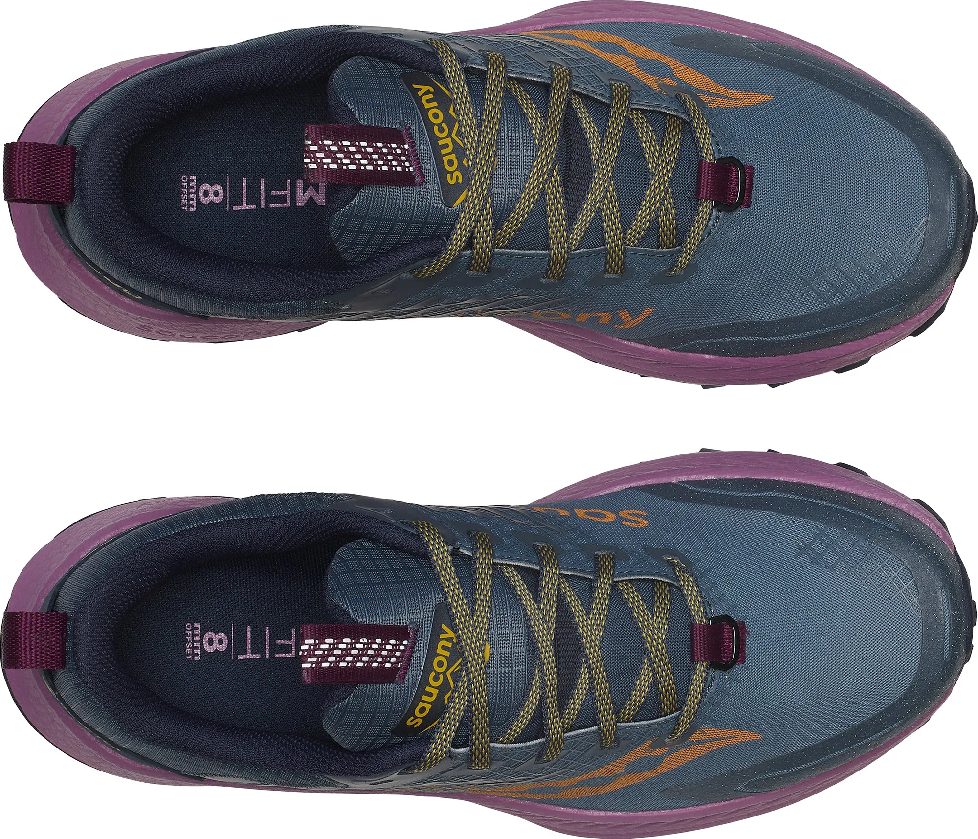 stain - resistant - coating - durability shoes Saucony Ride TR2 GORE-TEX Womens Trail Running Shoes - Blue