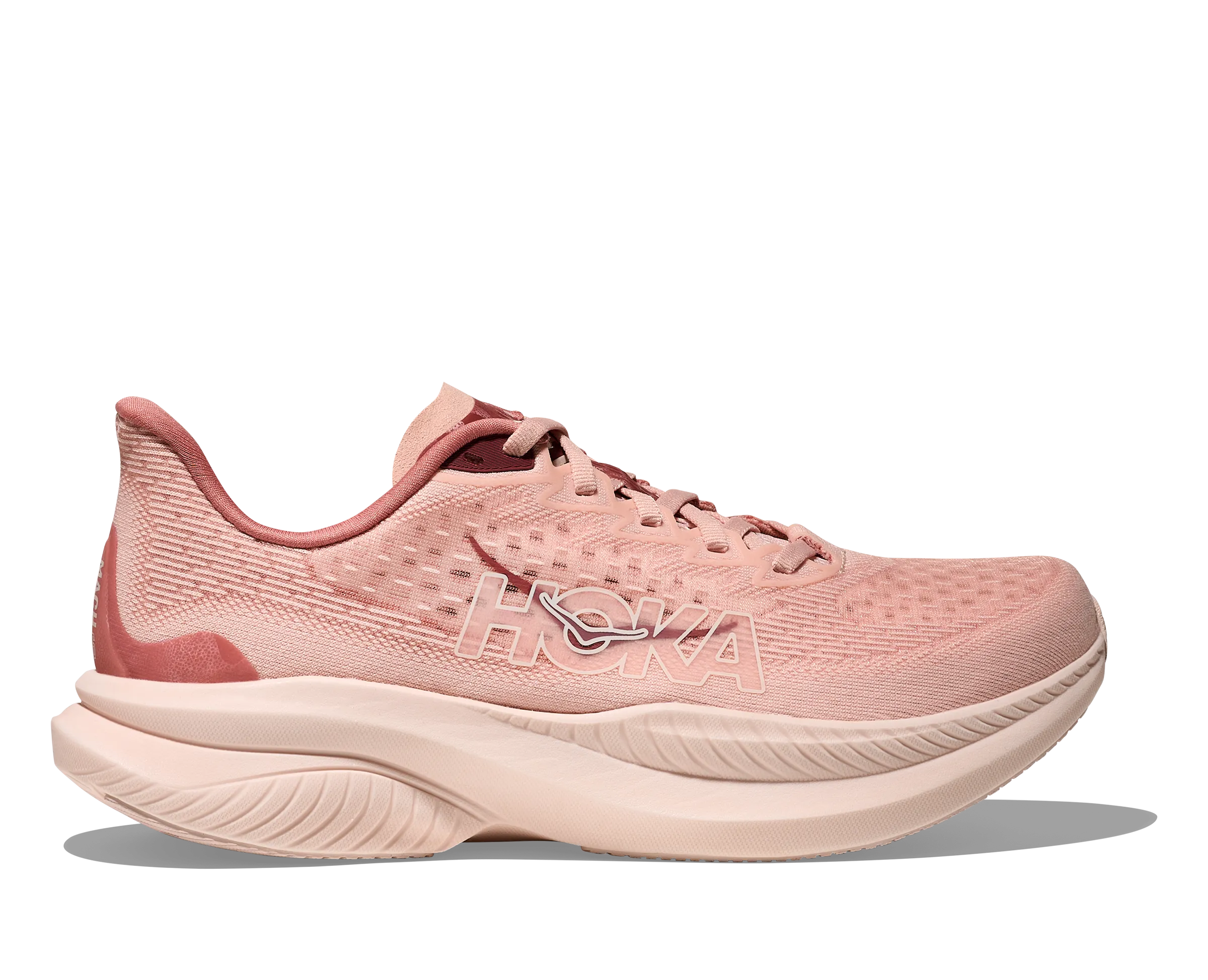 Durable Traction 5K running shoes Women's Mach 6 (RSLT - Rose Latte/Blush)
