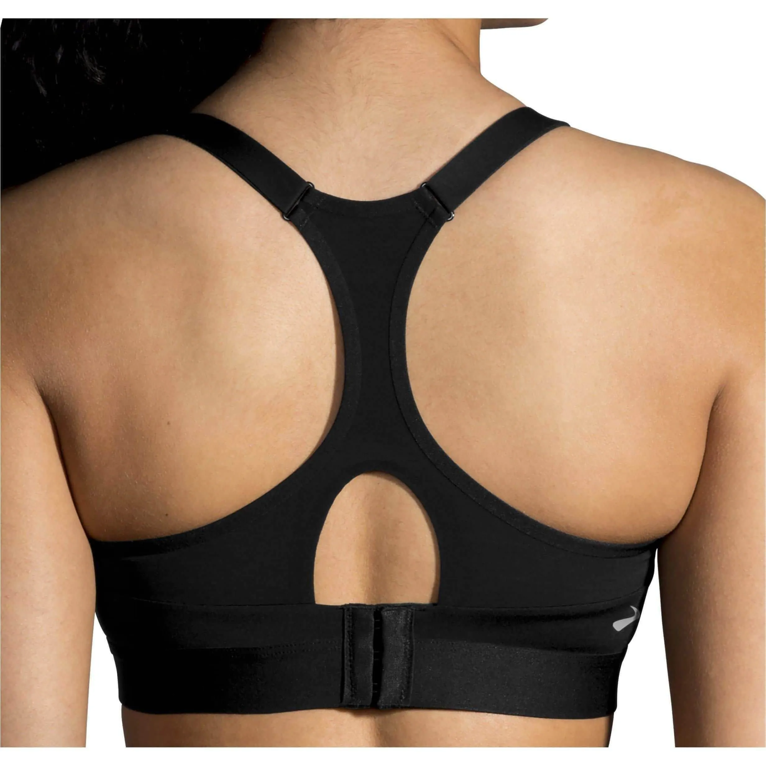 Brooks Dare Racerback Womens Sports Bra - Black Comfortable Band Adjustable hook