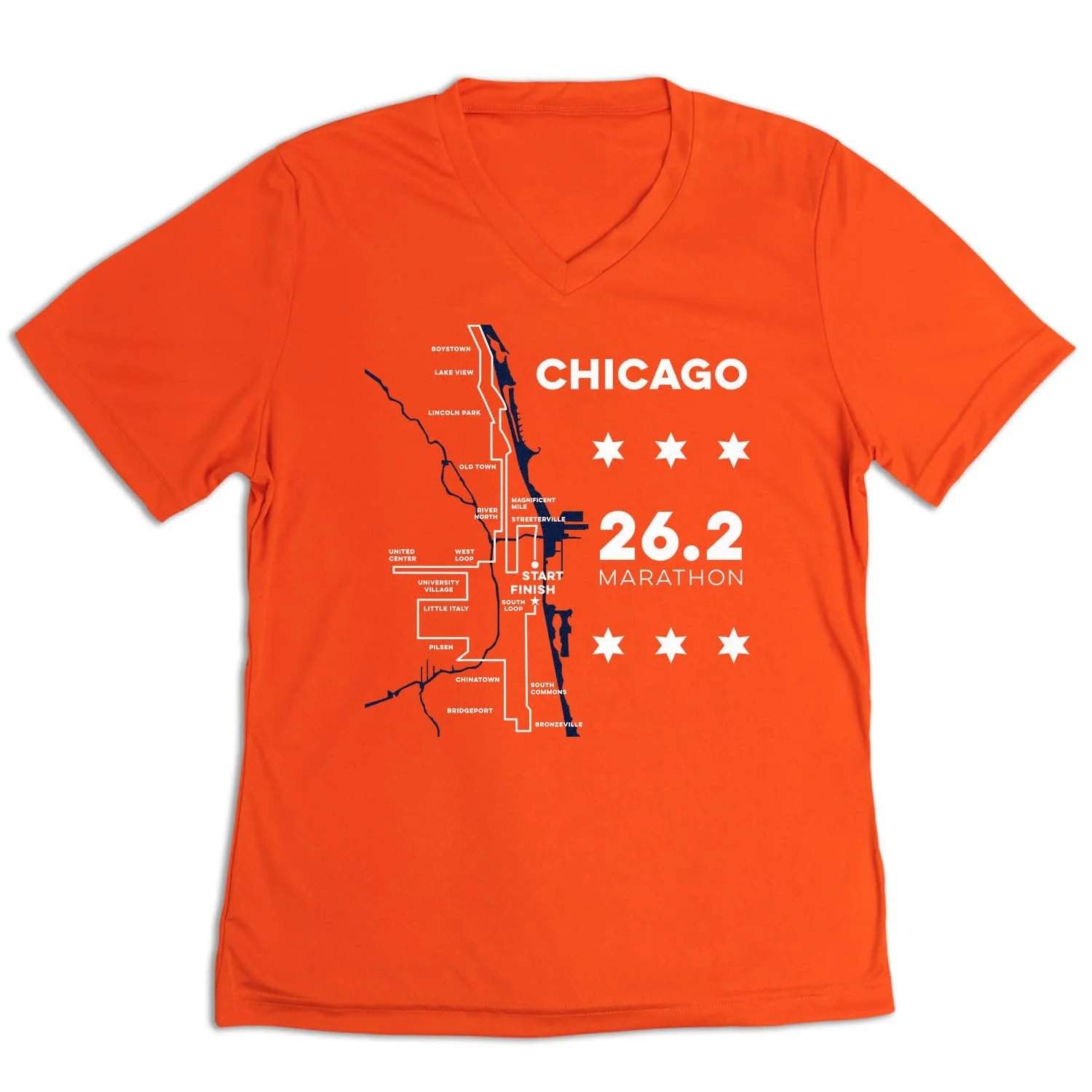 Women's Short Sleeve Tech Tee - Chicago Route Light and Fresh ReinforcedNeckline