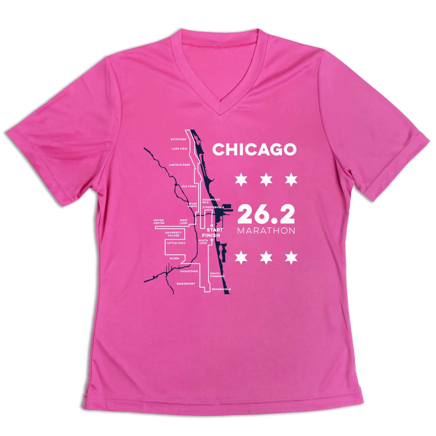 Summer Style Classic Comfort Style Women's Short Sleeve Tech Tee - Chicago Route