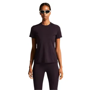 Craft Women's ADV Essence Short Sleeved Tee 2 in Dark Plum SS25 Curved Hem Minimal Layers