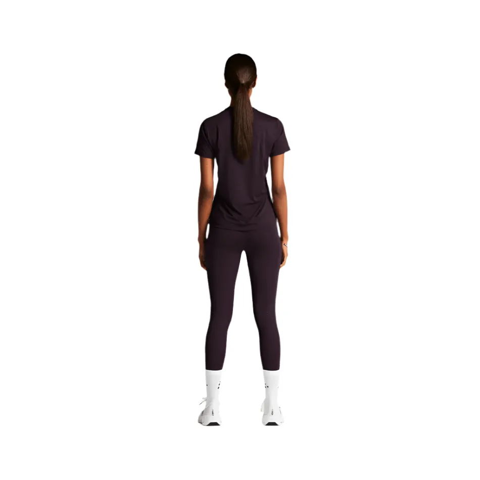 Craft Women's ADV Essence Short Sleeved Tee 2 in Dark Plum SS25 Chill Vibe Relaxed Comfort Fit