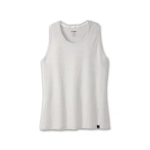 easy - to - maintain Easy - to - understand Brooks | Luxe Tank | Women's | Heather Lite Ash