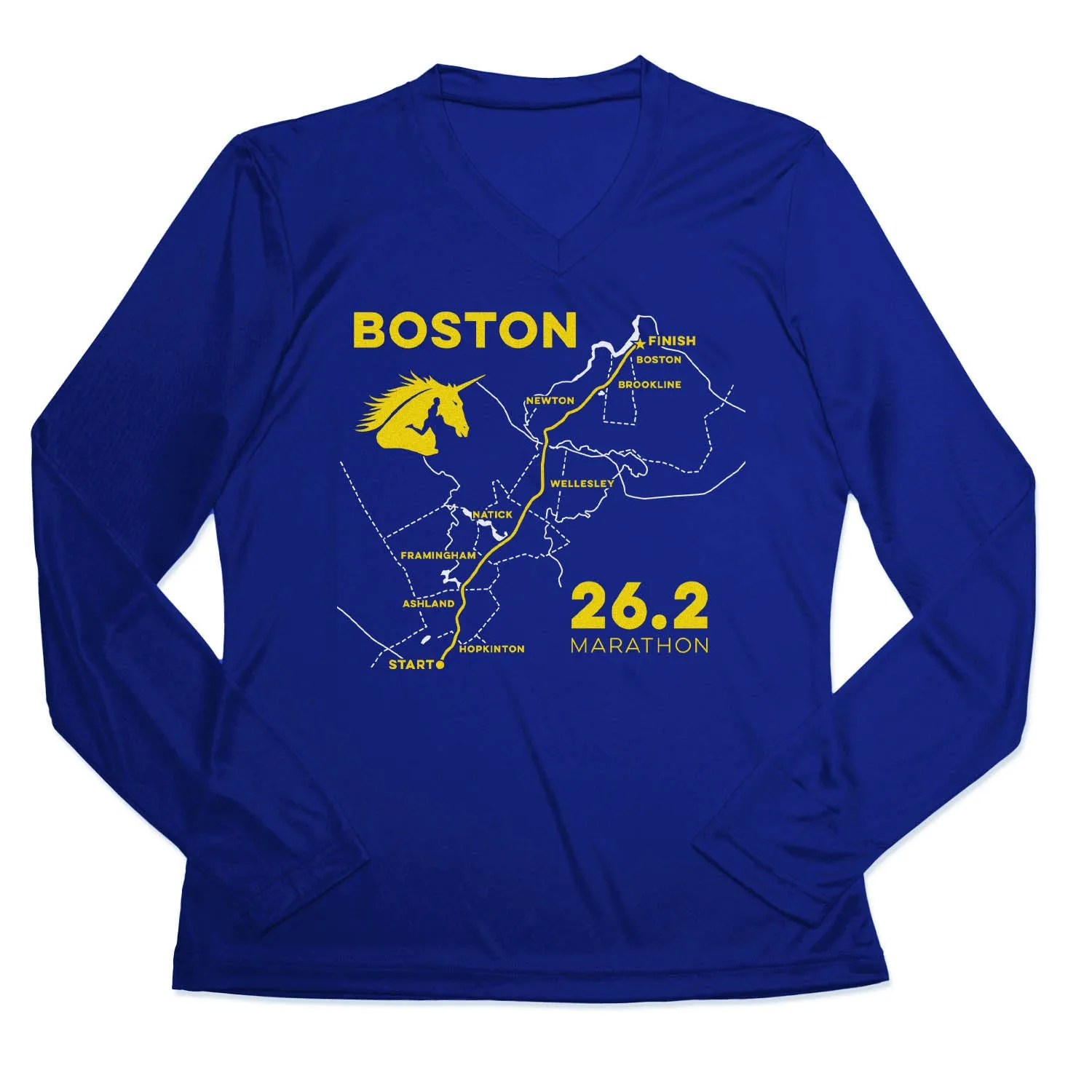 Women's Long Sleeve Tech Tee - Boston Route Customer Favorite