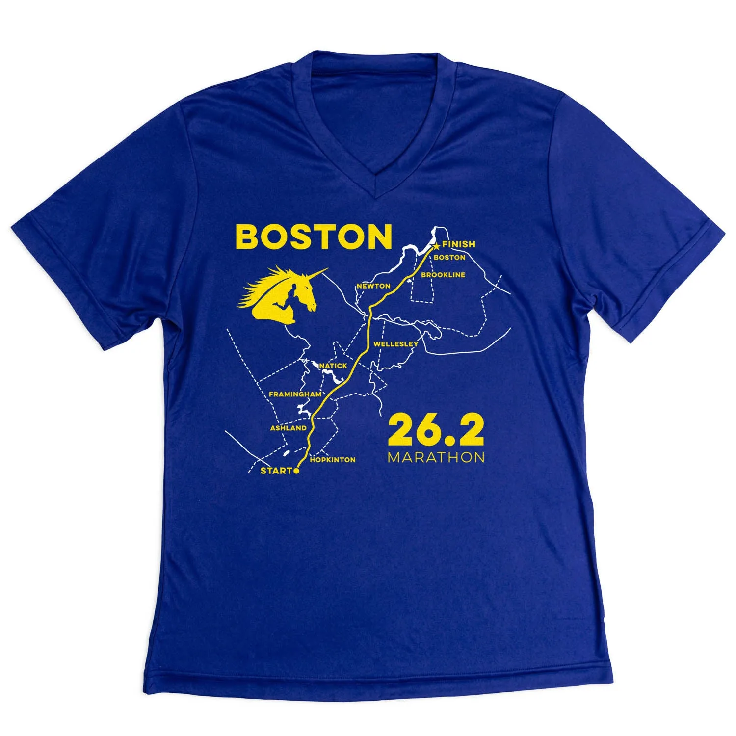 Women's Short Sleeve Tech Tee - Boston Route Active Wearable