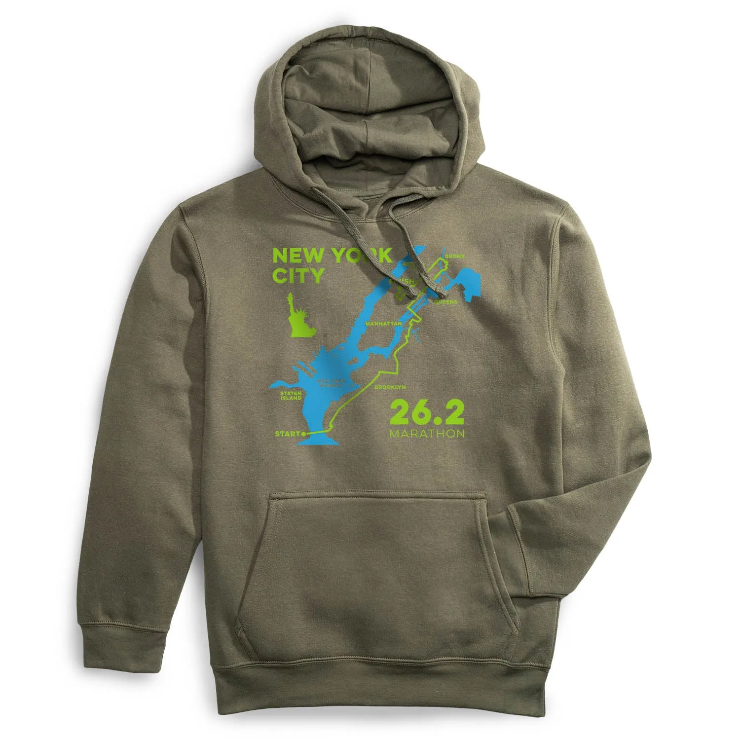 Silver Glow Statement Fleece Hoodie - New York City Route