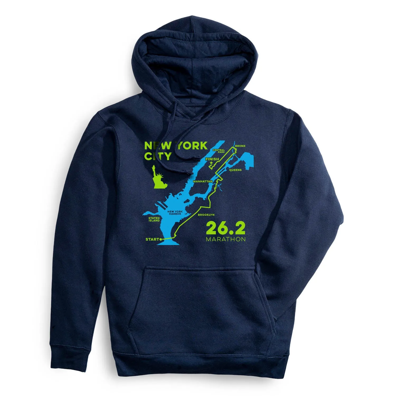 Statement Fleece Hoodie - New York City Route AntiOdor Fabric