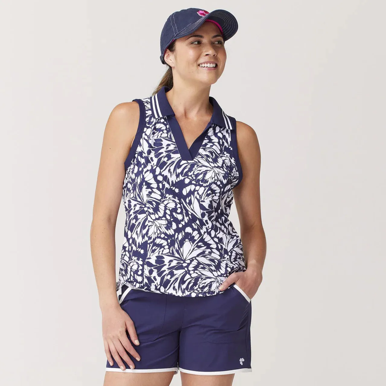 Krimson Klover | Peyton Sleeveless Polo | Women's Waste - reducing