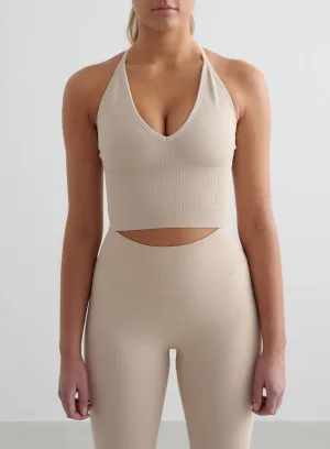 rural scene Clay Shape Seamless Cross Back Bralette