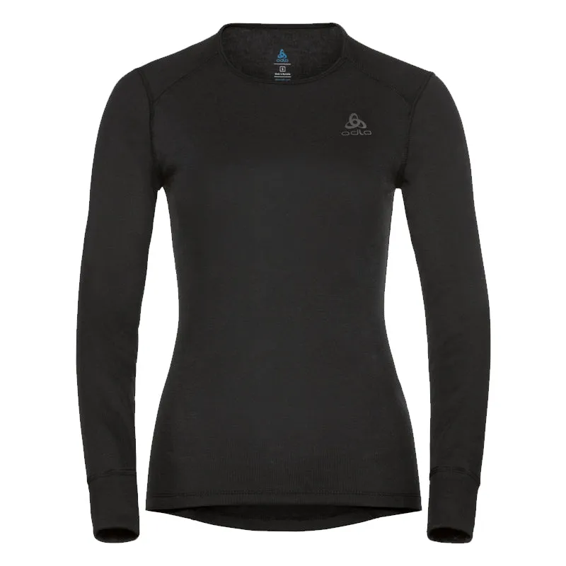 Roomy Fit All-day style Odlo Active Warm Long Sleeve Women's Baselayer - Black