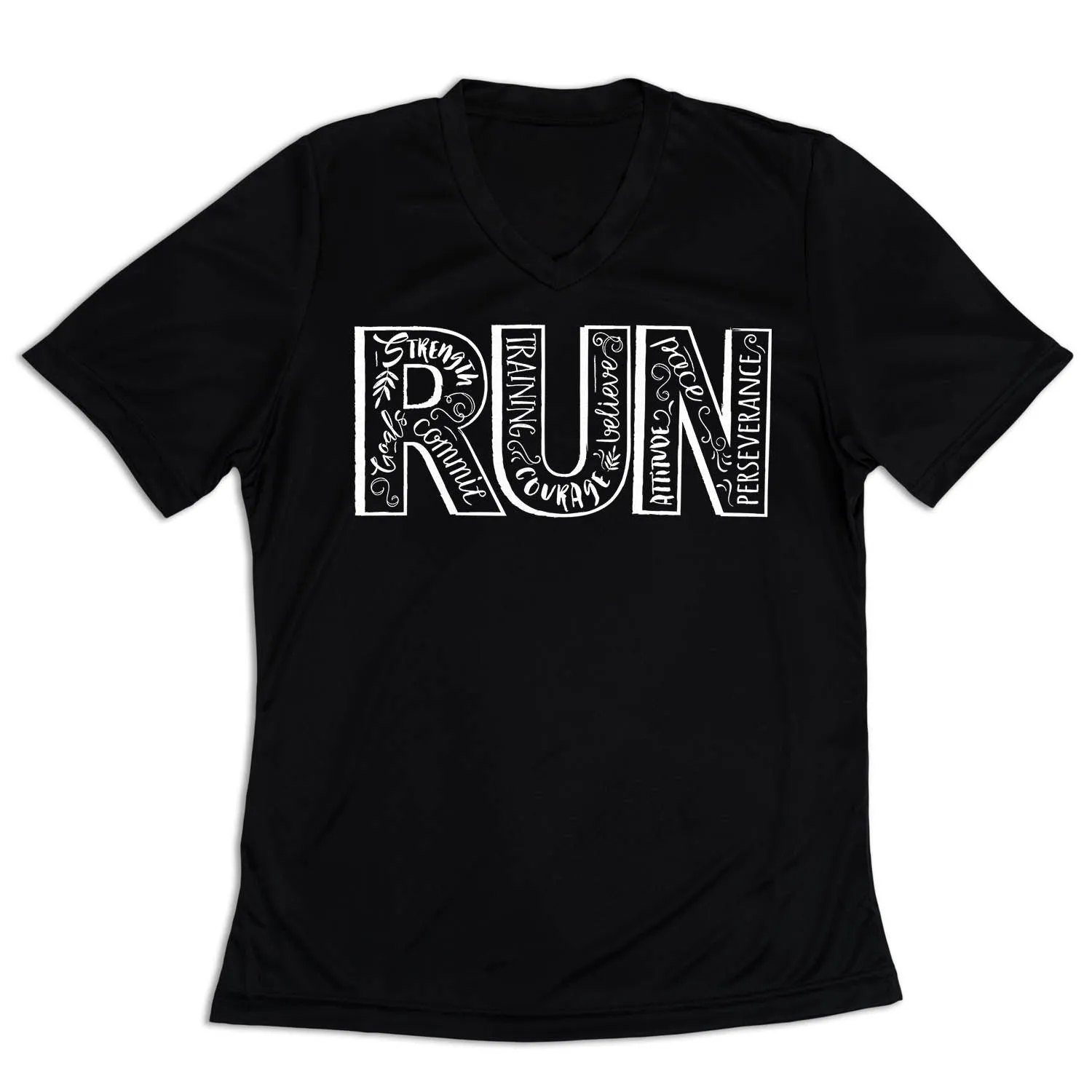 Women's Short Sleeve Tech Tee - Run With Inspiration Circular Knit Design