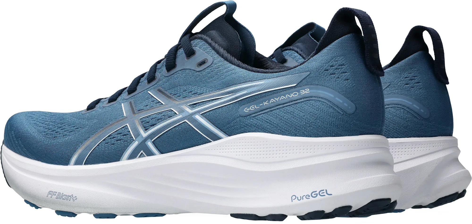 work - out running shoes Contoured Collar Asics Gel Kayano 32 Mens Running Shoes - Blue