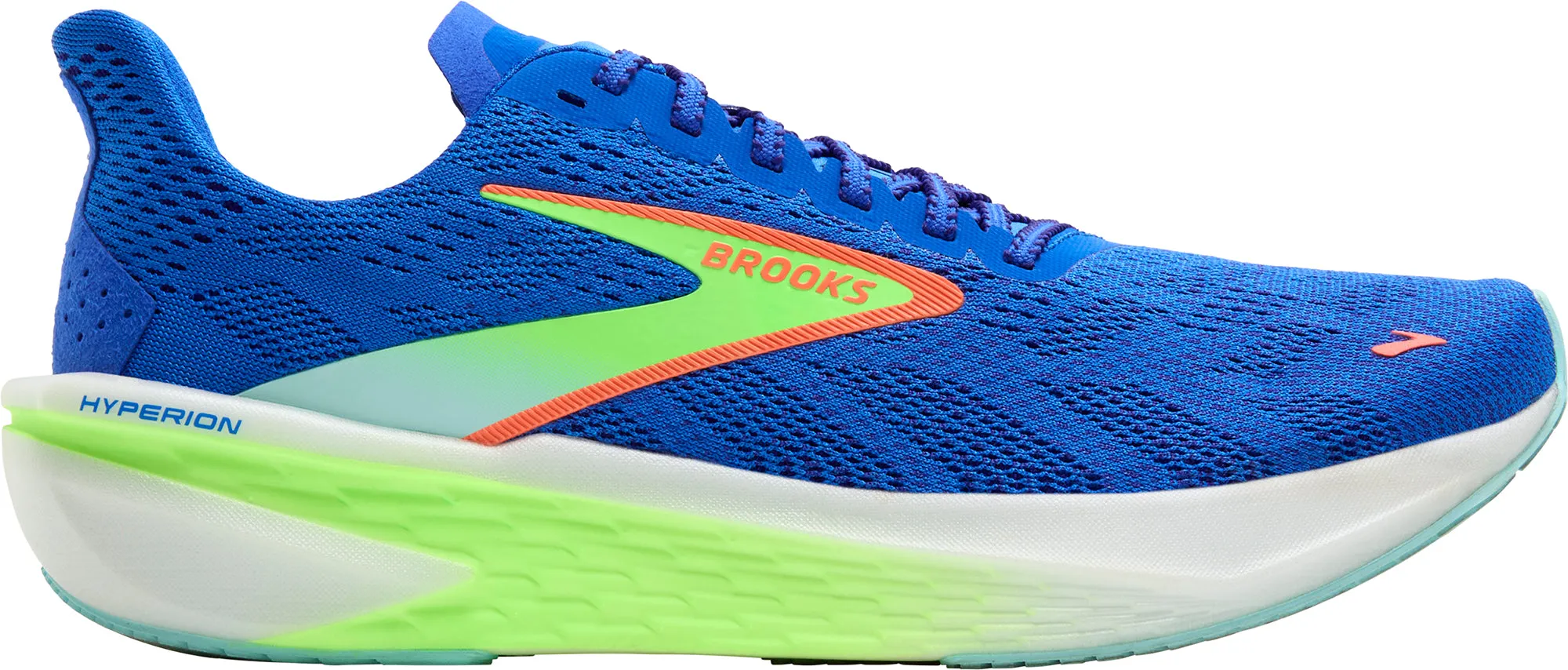 genuine - leather - upper shoes running on hilly terrain shoes Brooks Hyperion 2 Mens Running Shoes - Blue