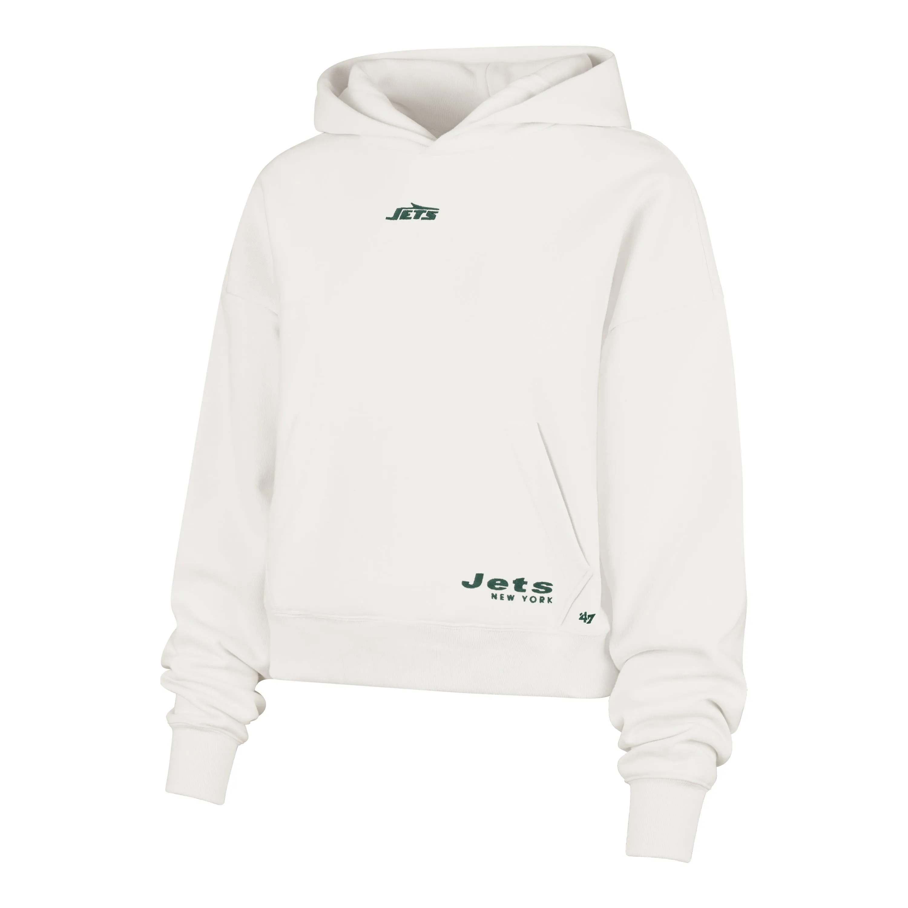 Durable Reinforced Edges NEW YORK JETS SUE '47 FOUNDATION HOOD WOMENS