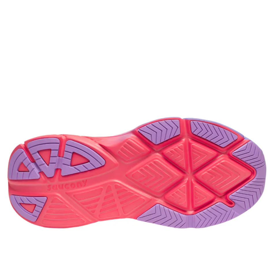 Saucony Women's Guide 18 Running Shoes in White/Crocus - Online Exclusive Reactive Transition Tech