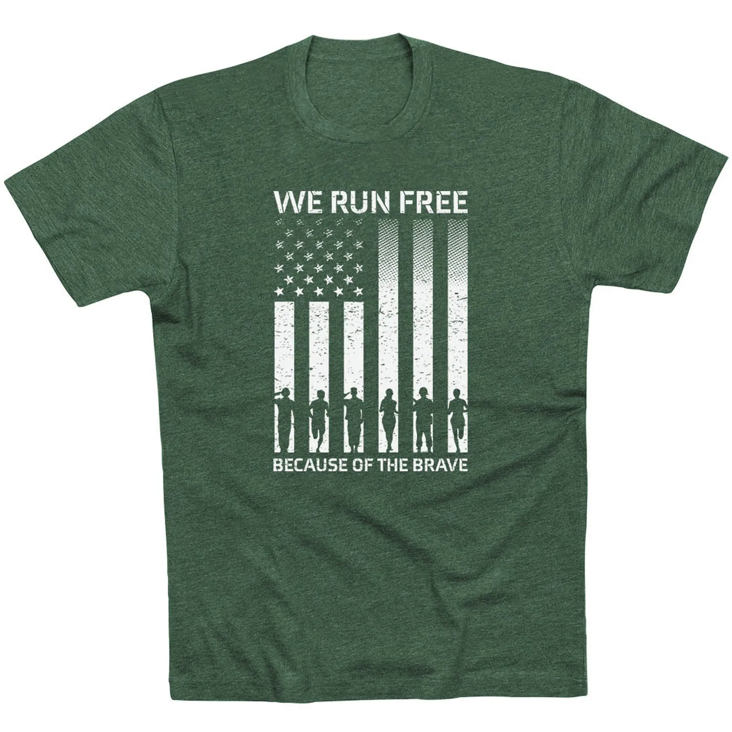 StretchReinforcedArmholes All-Season Comfort Wear Running Short Sleeve T-Shirt - Because of the Brave