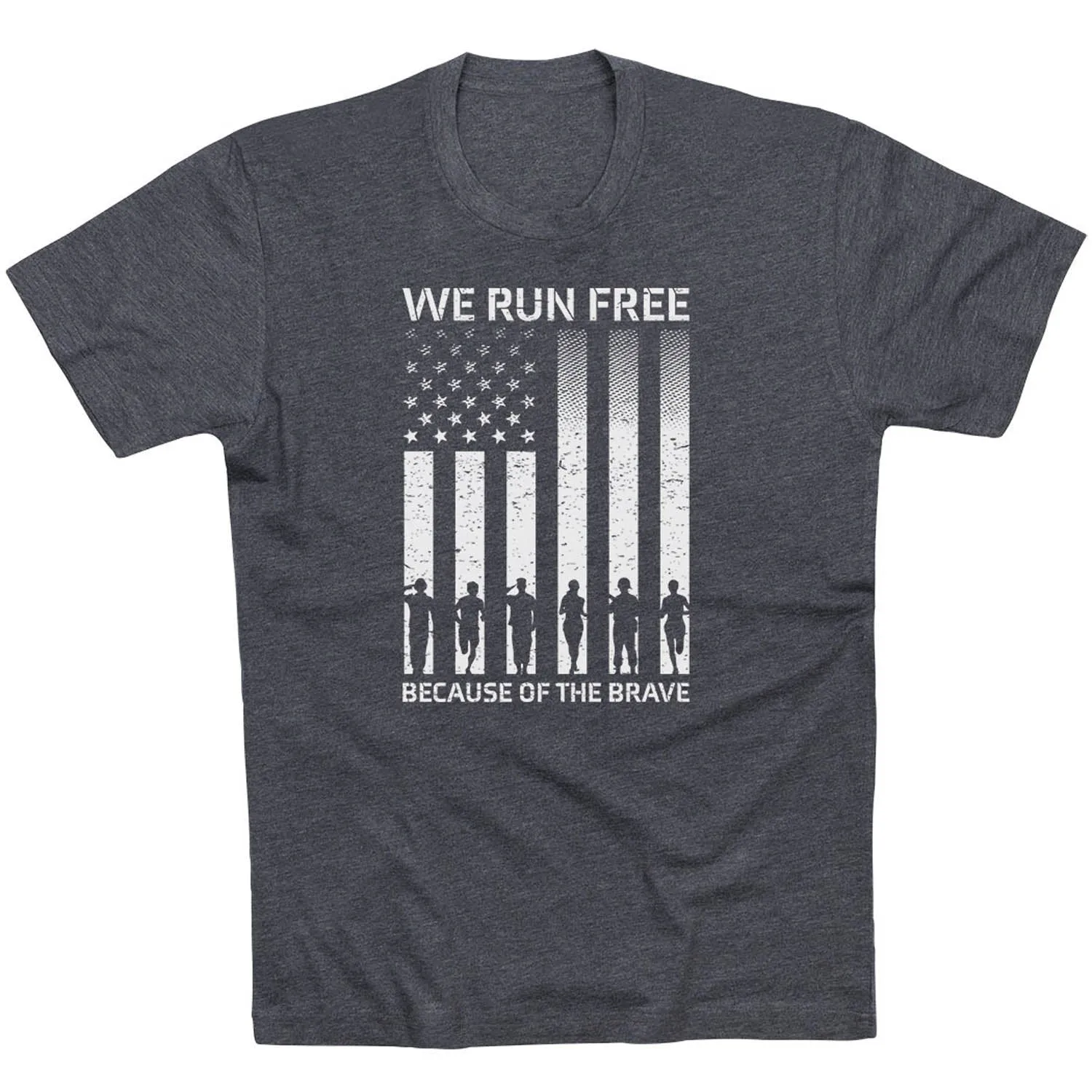 Yoga flexibility Running Short Sleeve T-Shirt - Because of the Brave