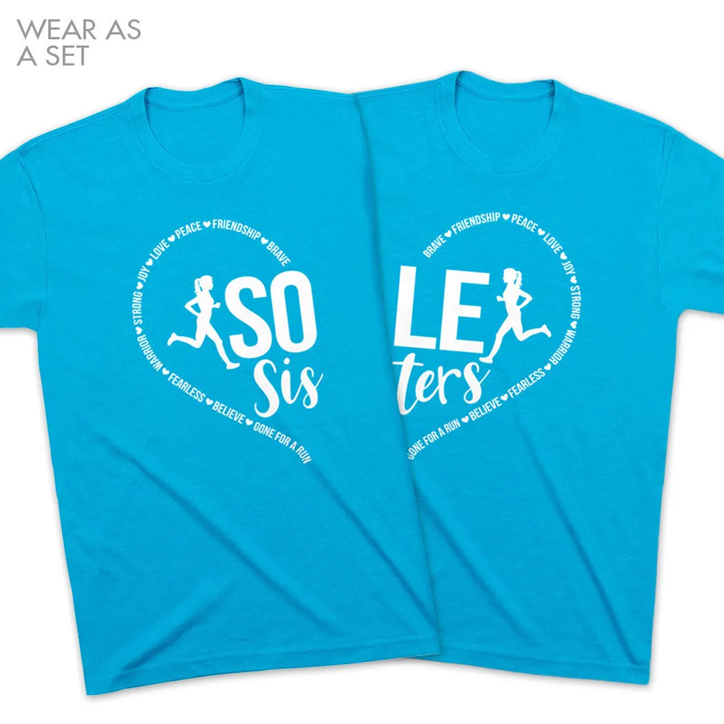 Running Short Sleeve T-Shirt - Sole Sister Heart Set Comfort Style