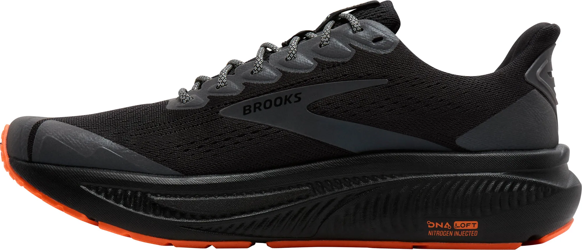 Brooks Ghost 17 Womens Running Shoes - Black ReinforcedToe Lightweight TPU Insert