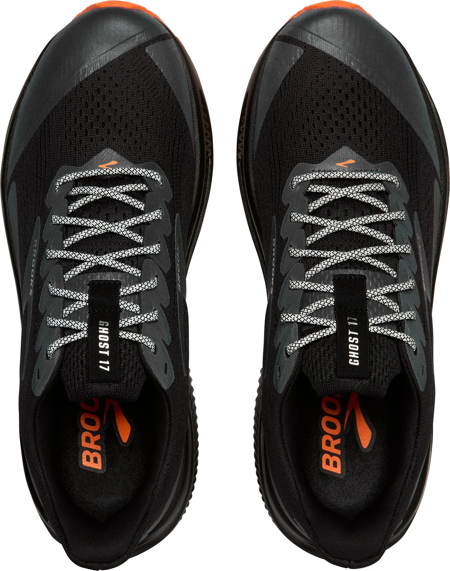 ground grip Brooks Ghost 17 Womens Running Shoes - Black