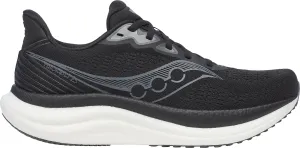 Saucony Triumph 23 WIDE FIT Mens Running Shoes - Black neutral - arch shoes