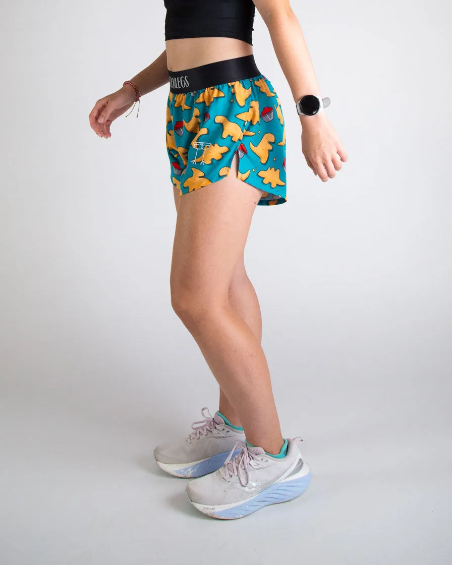Modern Fit Fair trade Women's Nuggets 4" Split Shorts