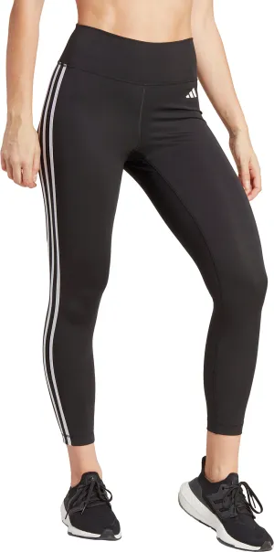 shape fit Evening Walk Unisex Style adidas Train Essentials 3 Stripes Womens 7/8 Training Tights - Black