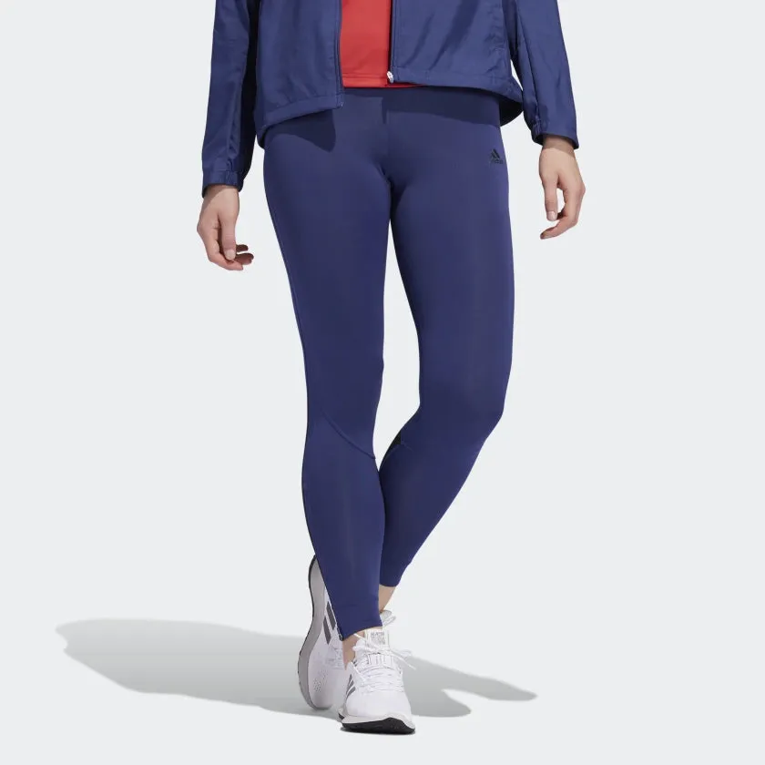 Soft Stretch Airport Travel Active Lifestyle adidas Women's Own The Run Tight Indigo