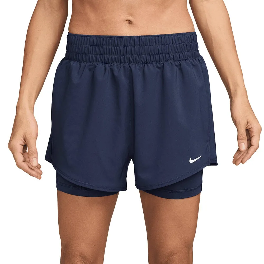 Quick Access Pockets Nike Women's One Dri-FIT High-Waisted 3" 2-in-1 Shorts